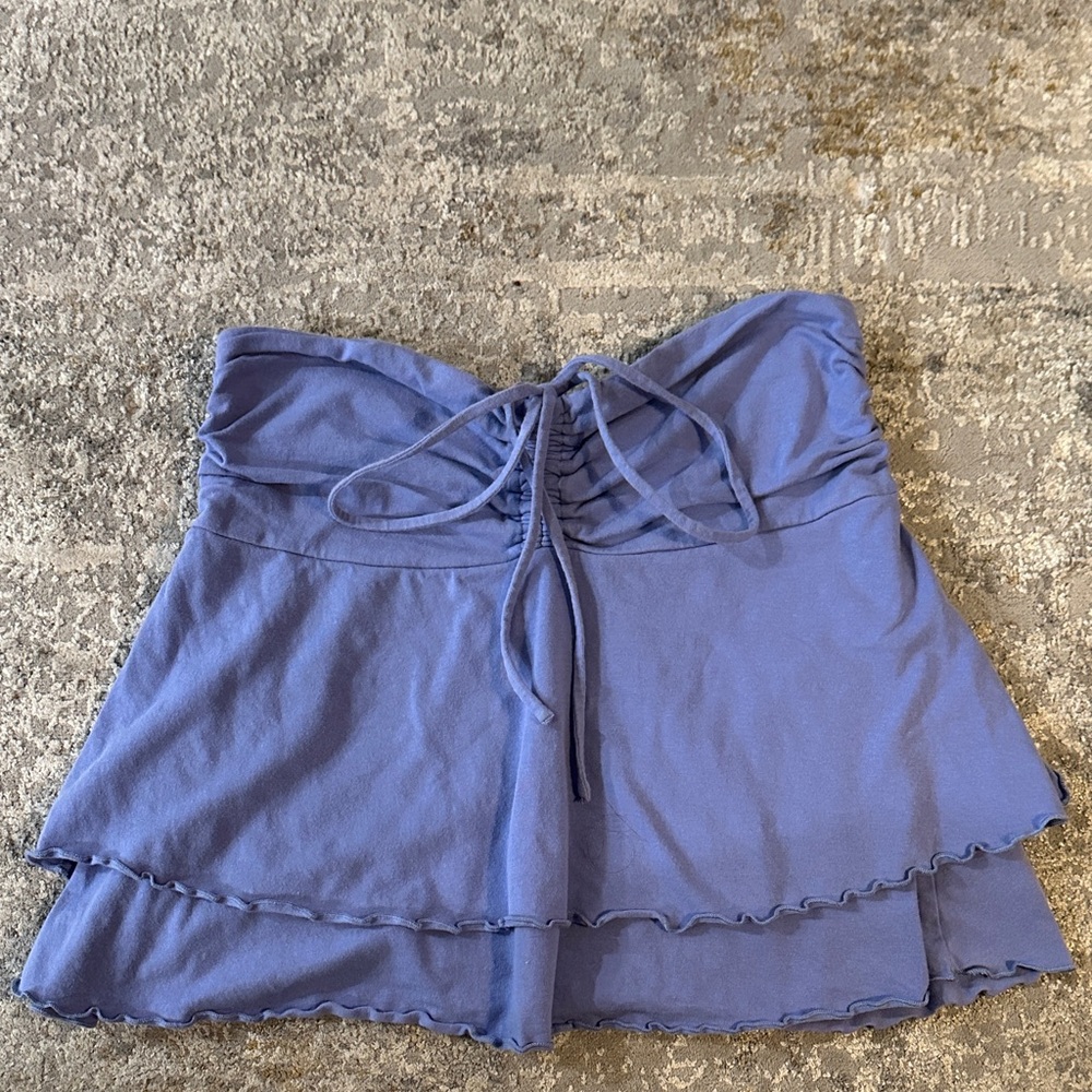 Wild Fable Blue Strapless Blouse